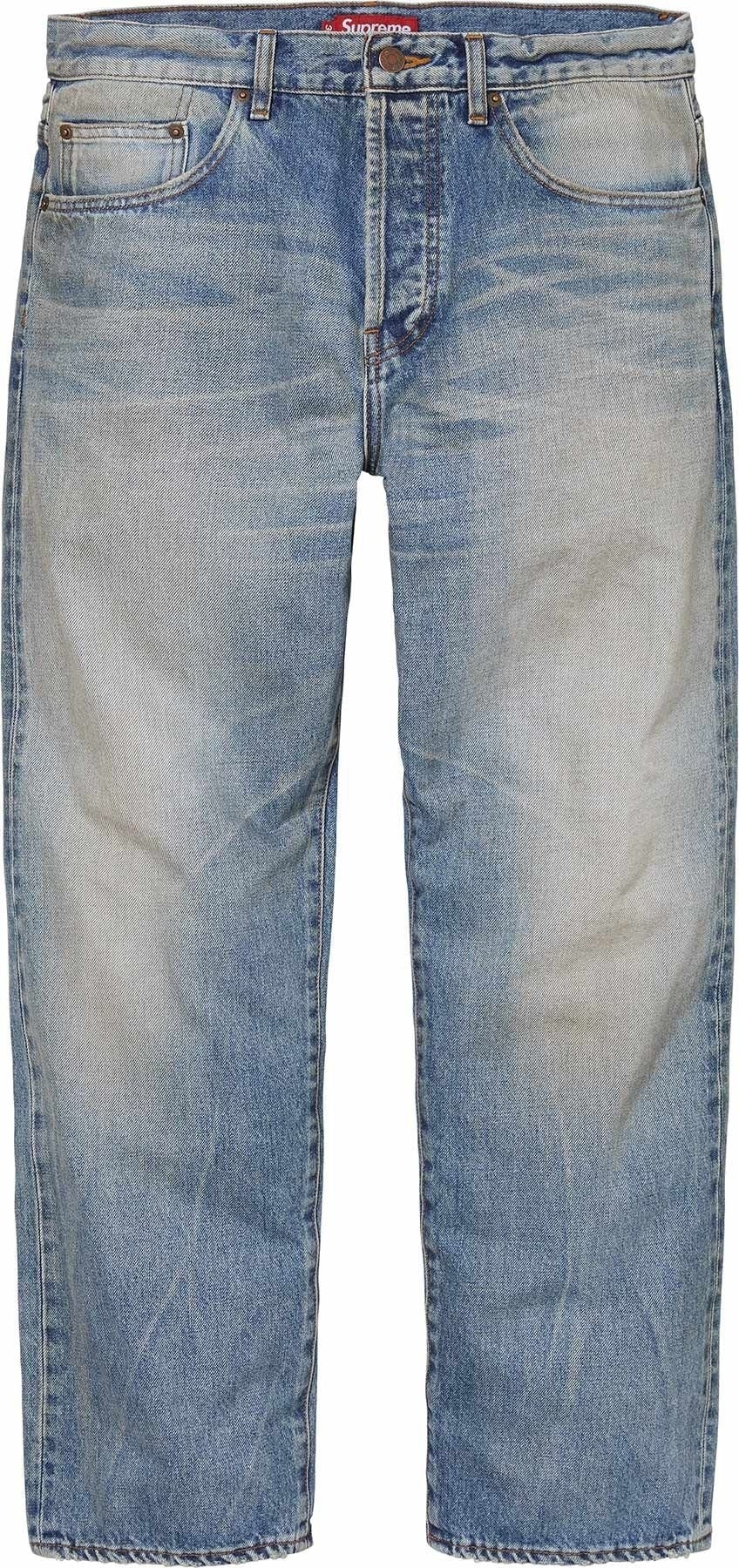 Distressed Loose Fit Selvedge Jean